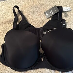 3 black Torrid back smoothing lightly lined bras